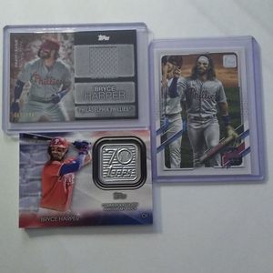 Bryce Harper 3 Card SP LOT